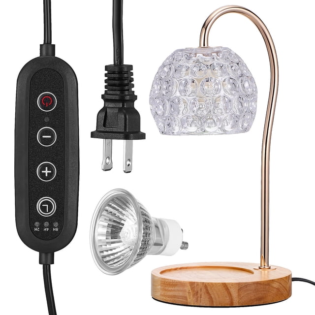 UPGRATOR Melt Warming Lamp Candle Warmer Lamp Wood 1 Set For Home Owners And Planners