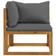 thumbnail image 3 of vidaXL 4 Piece Garden Lounge Set with Cushion Solid Acacia Wood, 3 of 5