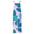 thumbnail image 5 of Pisexur Femmes Summer Casual Combinaisons Dressy Hawaii Print Sans Manches Rompers Spaghetti Sangle Réglable Short en Vrac Combinaison avec Poches, 5 of 5