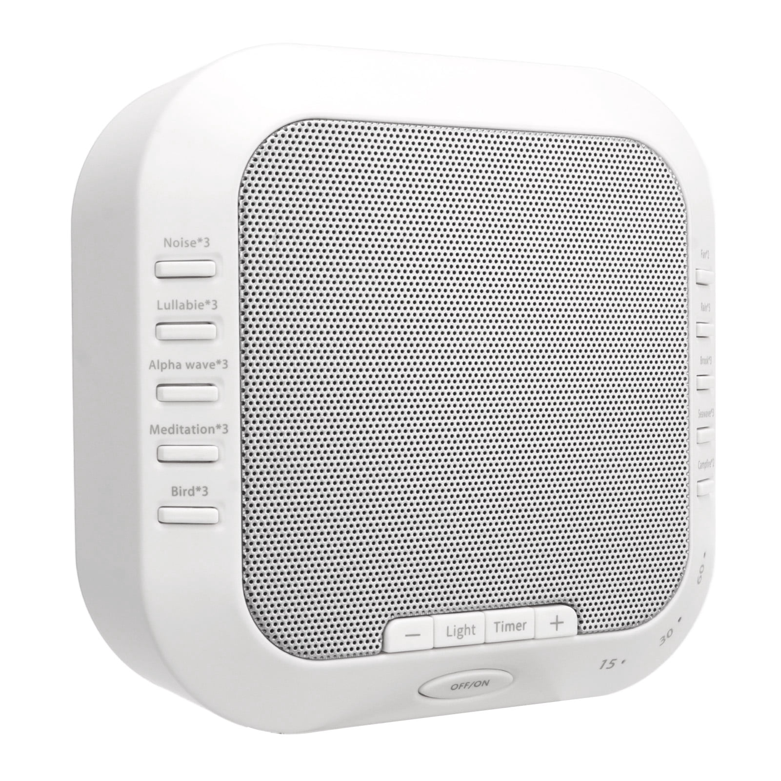 Sound Machine, 28 Soothing Sounds 3 Gear Timing Sleep Aid Sleep White Noise Machine Noise Reduction Compact Structure with Night Light for Office for Baby