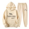 thumbnail image 1 of Chandail Décontracté pour Hommes à Capuche Imprimé Sport Manches Longues Pantalon Ensemble Deux Pièces, 1 of 1