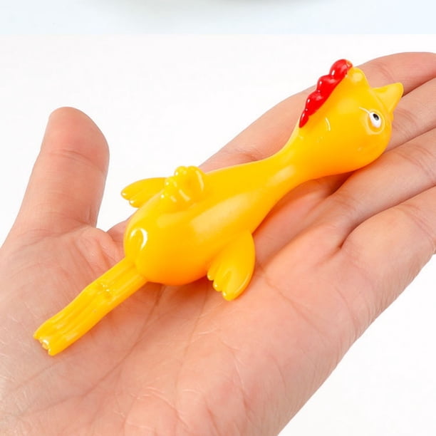 Lot De 10 Poulets Catapulte élastique - Jouet à Claque Doigt Anti-stress - Idéal Fêtes Et Pâques