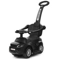 thumbnail image 1 of Costway 3 in 1 Ride on Push Car Toddler Stroller Sliding Car w/Music Black, 1 of 10