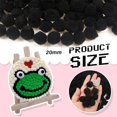 thumbnail image 3 of 300pcs Pom Poms 20mm Pom Poms Fuzzy Pompoms For DIY Crafts Decorations, 3 of 8