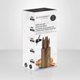 thumbnail image 3 of JS Gourmet - Knife Set with Universal Storage Block, Stainless Steel Blade, Brown, 3 of 3