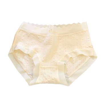 FFENYAN Teen Girls 9-16 Years 100% Cotton Seamless Mid-Rise Briefs Antibacterial Breathable Underwear with Stretchy Waistband for School Daily Wear