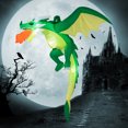 thumbnail image 1 of Costway 5 FT Hanging Halloween Inflatable Fire-breathing Dragon Flying Decoration Yard, 1 of 9