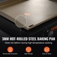 thumbnail image 3 of VEVOR Commercial Griddle, 22.4" Heavy Duty Manual Flat Top Griddle, Countertop Gas Grill with Non-Stick Cooking Plate, Steel Natural Gas Griddle, H-Shaped Burner Restaurant Portable Grill, 13,000 BTU, 3 of 9