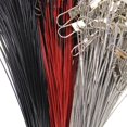thumbnail image 4 of 100 Pcs Fil d'Acier Anti-Morsure Trace de Ligne de Pêche avec Émerillons 20cm Rouge, 4 of 9
