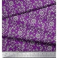 thumbnail image 2 of Soimoi Modal Satin Fabric Leaves & Floral Block Fabric Prints by Yard 42 Inch Wide, 2 of 3