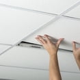 thumbnail image 3 of Genesis 2ft x 4ft White Ceiling Tiles, Waterproof PVC, Drop-In, 10-Pack, 3 of 7
