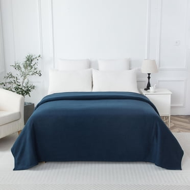 Mainstays Microfleece Blanket Blue DQ