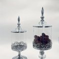 thumbnail image 2 of braveheart Glass Covered Candy Jar Retro Fashion Glass Storage Jar For Dry Storage Durable Golden Large size, 2 of 4