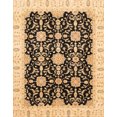 thumbnail image 1 of Ahgly Company Indoor Rectangle Abstract Chrome Gold Yellow Oriental Area Rugs, 4' x 6', 1 of 6