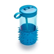 Melii Spikey Water Bottle with Straw and Handle - for Toddlers and Children - Blue - 17 oz / 503 ml - 1 unit