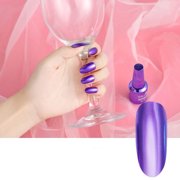 Suncoda Nail Polih, 2Pc New Mirror Gel Nail Polish 18 ml Non-Irritating-Drying Metal Color Nail Polish