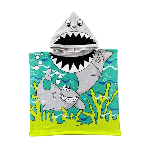 Kcavykas Window Curtains,Small Window CurtainsChildren's Bath Towel Cape Children's Hooded Bathrobe Print Wearable Beach