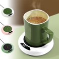 thumbnail image 1 of USB Cup Warmer under $5! CQCYD USB Cup Warmer, Temperature Control Mug Warmer, 3 Heat Setting Coffee Warmer for Desk, Office, Home, Computer, Portable Beverage Heater, 1 of 9