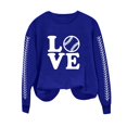 thumbnail image 2 of EQWLJWE Chemises à Manches Longues pour Femmes Décontractées en Solde, Chemises d'Été pour Femmes 2024 Tendance Vacances, Sweat à Capuche Imprimé Col Rond Automne pour Femmes, 2 of 4