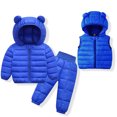thumbnail image 2 of RXIRUCGD Boys' And Girls' Winter Lightweight Jacket Set( Blue, Size:3-4 Years ), 2 of 3