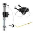 thumbnail image 1 of GUOOL Toilet Fill Valve Portable Toilet Component Height Adjustable Toilet Inlet Valve Black T4201, 1 of 9
