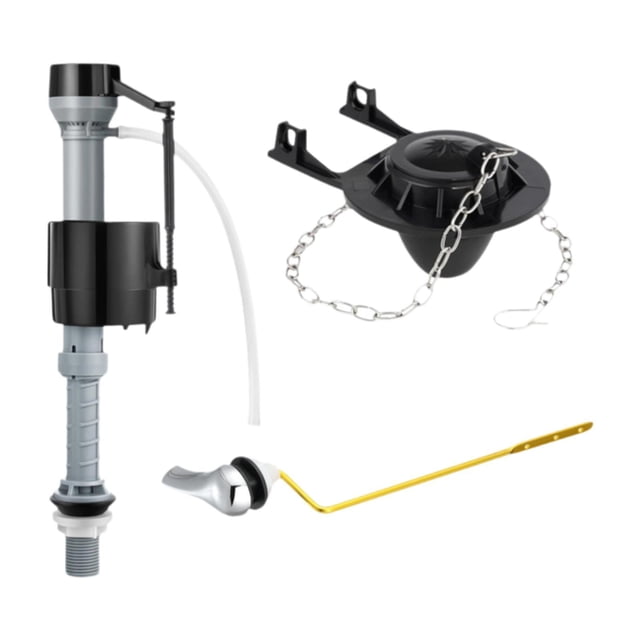GUOOL Toilet Fill Valve Portable Toilet Component Height Adjustable Toilet Inlet Valve Black T4201