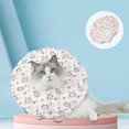 thumbnail image 4 of Cat Cone Collar, Adjustable Drawstring Breathable And Protective Cat Elizabethan Collar For Cat Kitten Prevent From Licking Wounds, 4 of 8