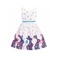 thumbnail image 1 of Robe Fille Col Pétale Easter Bunny Floral Lapin Coton Sans Manches 8 Ans, 1 of 6