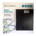 thumbnail image 2 of Accuweight 400 lb Digital Glass Scale in Black, 2 of 5