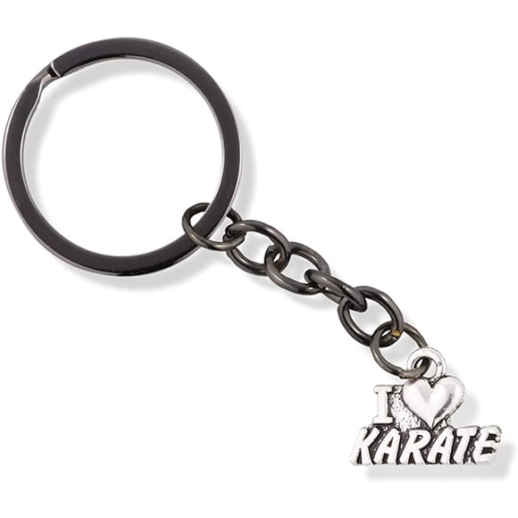 EPJ I Love Karate Charm Keychain (alloy, womens)