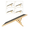 thumbnail image 3 of GROWTH TANK Wood Dog Ramp Non Slip Carpet Ladder Durable Folding Pet Dog Climbing Ladder for M, 3 of 9