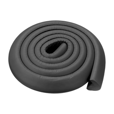 Unique Bargains Protège-Coins Protecteurs de Bords 6,56 Pi (2 m), Paquet Pare-Chocs de Sécurité en Mousse en Forme de L, Noir