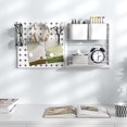 thumbnail image 4 of Gymax Pegboard Combination Kit Wall Organizer Kit w/ 2 Pegboard Panels for Office, 4 of 8