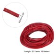 thumbnail image 2 of Unique Bargains 20 Yards Cordon de Laçage en Cuir Rond 2mm pour Bricolage, Rouge Foncé, 2 of 7
