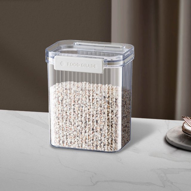 Wzzjkit Cereal Containers Storage, Retro Sealed Jar Grains Kitchen Storage Box Snack Dry Goods Tea Storage Jar, Rice Storage Container