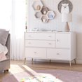 thumbnail image 3 of Valentina Asymmetrical 4 Drawer / 1 Door Convertible Dresser, White, 3 of 9