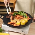 thumbnail image 3 of Classification de Produit Plateaux de Cuisson et Plateaux Titre de Produit Poêle Ronde Antiadhésive pour Gril BBQ Coréen d'Intérieur Poêle à Frire et à Cuire Multifonction pour Maison Cuisine Camping 1 Pce, 3 of 3