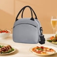 thumbnail image 4 of TopLLC Kitchen Gadgets, Kitchen Accessories Lunch Box Bag Lunch Bag Handbag Waterproof Oilproof Work Family Hand Carry Large Capacity With Lunch Bag Polyester Shoulder Tote Dining Bag, 4 of 6
