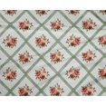 thumbnail image 4 of oneOone Polyester Lycra Fabric Diamond|Leaves & Rose Floral Decor Fabric Printed BTY 56 Inches Wide, 4 of 4
