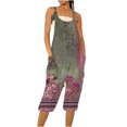thumbnail image 1 of WILLBEST Jeans pour Femmes Combinaison d'Été Décontractée Sans Manches Imprimée Confortable avec Poches, 1 of 4