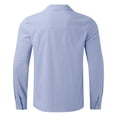 thumbnail image 5 of 2025 Chemise Courte Décontractée Unie d'Été pour Homme Grande Taille Chemise Ample Combinaison Pyjama pour Homme Chemises de Designer à Col Rabattu pour Homme Chemise à Manches Longues pour Homme, 5 of 5