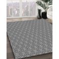 thumbnail image 3 of Ahgly Company Tapis d'Intérieur Ronds Transitionnels Gris Gray Lavables à la Machine, 6 Pieds Rond, 3 of 7