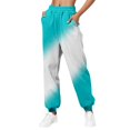 thumbnail image 3 of Womens Gradient Sweatpants Casual Loose Trousers With Pockets High Waist Pants, 3 of 3