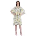thumbnail image 1 of Moomaya Caftan Court pour Femmes, Robe de Nuit de Couverture, Robe Caftan, Manches Kimono, Tenue de Plage, 1 of 6