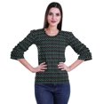 thumbnail image 1 of Moomaya T-Shirts Décontractés pour Femmes en Coton Grande Taille à Manches 3 /4 à Col Rond, 1 of 4