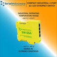 thumbnail image 3 of brainboxes switch - 4 ports - rail din Montable (sw-504), 3 of 3