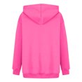 thumbnail image 4 of Plebaso Sweat à Capuche Imprimé Cœur pour Femmes, Manches Longues, Pull Ample avec Poches, 4 of 5