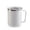 WH, variant on EGNMCR Storage Containers Coffee Mug, Portable Double Layer Stainless Steel Mug With Lid And Handle, Induction Heatable, Insulated Coffee Mug For Travel, Camping, Office Coffee Mug