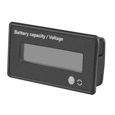 Indicateur de Capacité de Batterie, Moniteur de Tension DC 12/24/36/48/60/72/84V, Noir