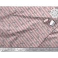 thumbnail image 2 of Soimoi Pink polyester Crepe Fabric Stripe & Wild Animal Print Sewing Fabric BTY 42 Inch Wide, 2 of 3